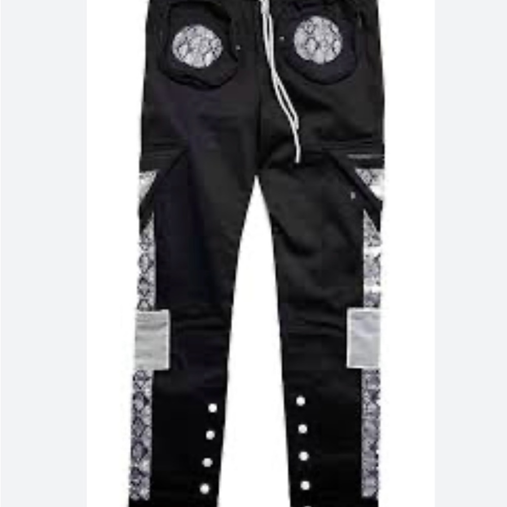 THC The Hideout Clothing carpenter pants Snakes & Shakes black Medium unisex